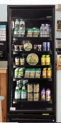 Glass-front AI fridge